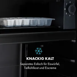 Klarstein Cool Vibe 70+ Kühlschrank (70 l, 0 mm hoch, Schwarz)