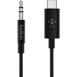 Belkin RockStarTM 3.5mm Audio Cable with USB-CTM Connector Audio-Kabel USB C Schwarz