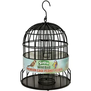 Supa Premium Wildvogelkäfig Erdnuss-Futterspender für Wildvögel, schreckt Eichhörnchen und größere Vögel wie Tauben und Tauben ab