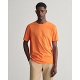 GANT T-Shirt »REG SHIELD SS T-SHIRT«, mit Logostickerei auf der Brust, orange