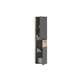 xonox.home Mason Hochschrank 37 x 152 cm Basalt Grau Kunststoff