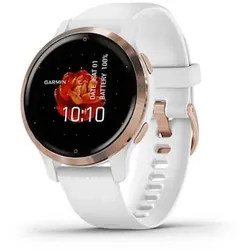 Garmin Venu 2S GPS-Multisportuhr Weiss/Rosegold Smartwatch