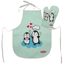 Heless Kinderschürze mit Topfhandschuh Pinguin