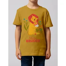 wat? APPAREL T-Shirt Löwen Kleiner Bruder in Ocker | Gr.: 110/116