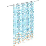 Eisl Duschvorhang Mosaik 180 x 200 cm blau/orange