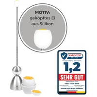 Take 2 germany Eierschalensollbruchstellenverursacher Edelstahl Motiv Frühstücksei