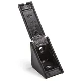 SO-Tech 100 Stück Korpusverbinder 27 x 27 x 20 mm mit Klappdeckel Schwarz