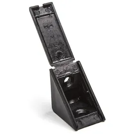 SO-Tech 100 Stück Korpusverbinder 27 x 27 x 20 mm mit Klappdeckel Schwarz