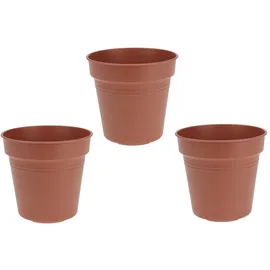 PROGARDEN Blumentopf 13 x 14 cm Braun