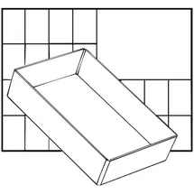 RAACO Einsatzkasten Polypropylen 109 x 47 x 157 mm transparent