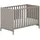 yuny by paidi Babybett YUNY BY PAIDI "BROTHER STU in Taupe", grau (taupe), B:67,2cm H:81,9cm L:126,2cm, Massivholz, Spanplatte, Babybetten, Babybett, Gitterbett höhenverstellbar, Kinderbett
