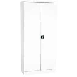 Gürkan Stahlschrank 109705 weiß 92,0 x 42,0 x 195,0 cm, aufgebaut