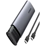 UGREEN 10902 Speicherlaufwerksgehäuse SSD-Gehäuse Grau M.2 PCIe NVMe SSD PCIe 10902