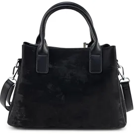 HARPA SELUNE Damen Henkeltasche mit Mini-Geldbörse schwarz