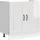 vidaXL Spülenunterschrank Kalmar 80 x 46 x 81,5 cm Hochglanz Weiß