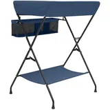 vidaXL Wickeltisch Marineblau Eisen