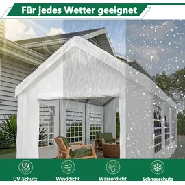 Thanaddo Zeltgarage 3,0 x 6,1 m weiß