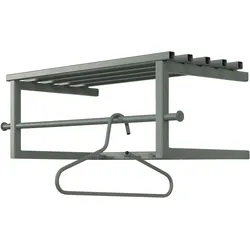 Garderobenleiste SPINDER DESIGN, grün, B:76cm H:76cm T:34cm, Metall, Garderobenhalter, Metall, Trendfarbe, Breite 76 cm