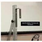 SunEnergyXT Solarmodulhalterung 3-in-1 (silber) für Balkonkraftwerk MSH-01A / MSH-02A - Balkon, Terasse, Flachdach