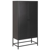 MID.YOU Highboard Schwarz, & 80x160x40 cm,