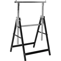 Meister Craft Arbeitsbock Metall 800-1300 mm schwarz klappbar