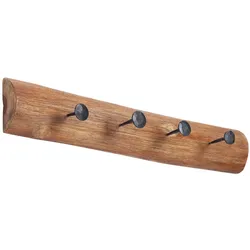 riess-ambiente Wandgarderobe HEMINGWAY - massiv 50cm natur aus recyceltem Teakholz