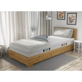 Bett1.de Soft Breeze Satin Silber/Anthrazit 135 x 200 cm + 40 x 80 cm