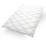 John Cotton Anna, Bettdecken für Sommer und Winter, Decke", weiß, Textil, Füllung: Polyester, 155x220 cm, vegan, hypoallergene Füllung