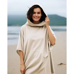 framsohn Surfer Poncho mit Kapuze Champagner