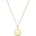 FIRETTI Kette mit Anhänger Schmuck Geschenk Gold 375 Halsschmuck Halskette Kreis mit Blume Gold