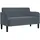 vidaXL Zweisitzer-Sofa Dunkelgrau 109 cm Samt
