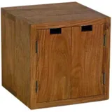 GURU-SHOP Weinregal 40 x 40 x 40 cm Braun