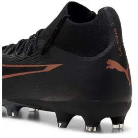 Puma Ultra PRO FG/AG Soccer Shoe, Black-Copper Rose, 45