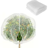 Schutznetz Für Obstbäume 2 × 2,4 M – Insektenschutzhaube Mit Reißverschluss Und Kordelzug, Vogelschutznetz Für Garten Und Pflanzen