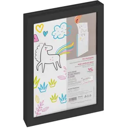 Artist Explorer sw. 21x29,7cm MDF-Rahmen mit Kunstglas f. 30 Blätter