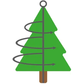 MARELIDA LED Baummantel Lichterkette 1-2 GLOW 6 Stränge 540LED H: 1,8m Timer für Außen