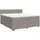 vidaXL Boxspringbett 180 x 200 cm Taupe
