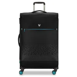 Handgepäck-Trolley RONCATO "Handgepäck-Trolley BOX 4.0, 55 cm", Gr. B/H/T: 40cm x 55cm x 20cm 41 l, schwarz, Polypropylen, unifarben, Koffer, Reisegepäck, Aufgabegepäck, Volumenerweiterung, TSA