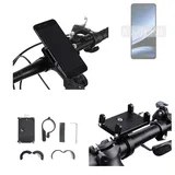 K-S-Trade Smartphone-Halterung für Doogee Note 59 Pro, (Handyhalterung das Fahrrad Halter Lenkstange Fahrradhalterung) schwarz