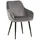 Riess-Ambiente Stuhl TURIN silbergrau Samt Ziersteppung edel Metallbeine Esszimmer