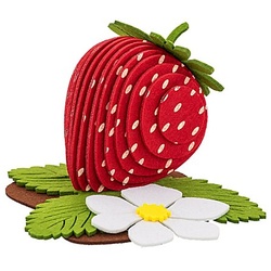 Filz-Bausatz "Erdbeere", rot