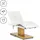 Physa Elektrische Kosmetikliege 3 Motoren 300 W 190 x 65 x 60 - 73 cm - 150 kg weiß/golden
