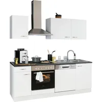 OPTIFIT Küchenzeile Parare 210 cm weiß