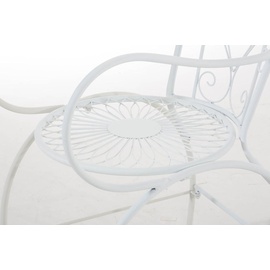 Clp 2er Set Stühle Sheela handgefertigt mit antiker Patina, Farbe:weiß