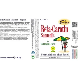 Espara Beta Carotin Sonnenfit Kapseln 30 St.