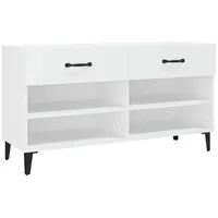 VidaXL Schuhschrank Weiß 102x35x55 cm Holzwerkstoff
