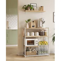 VASAGLE Küchenregal 35 x 80 x 95 cm Beige
