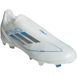 adidas F50 League Laceless FG/MG Fußballschuhe IE1241 - cloud white/silver met./cloud white 43 1/3