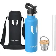 Super Sparrow Isolierflasche Meerblau 0,75 l