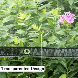 Woltu Abdeckplane 300 x 400 cm Transparent